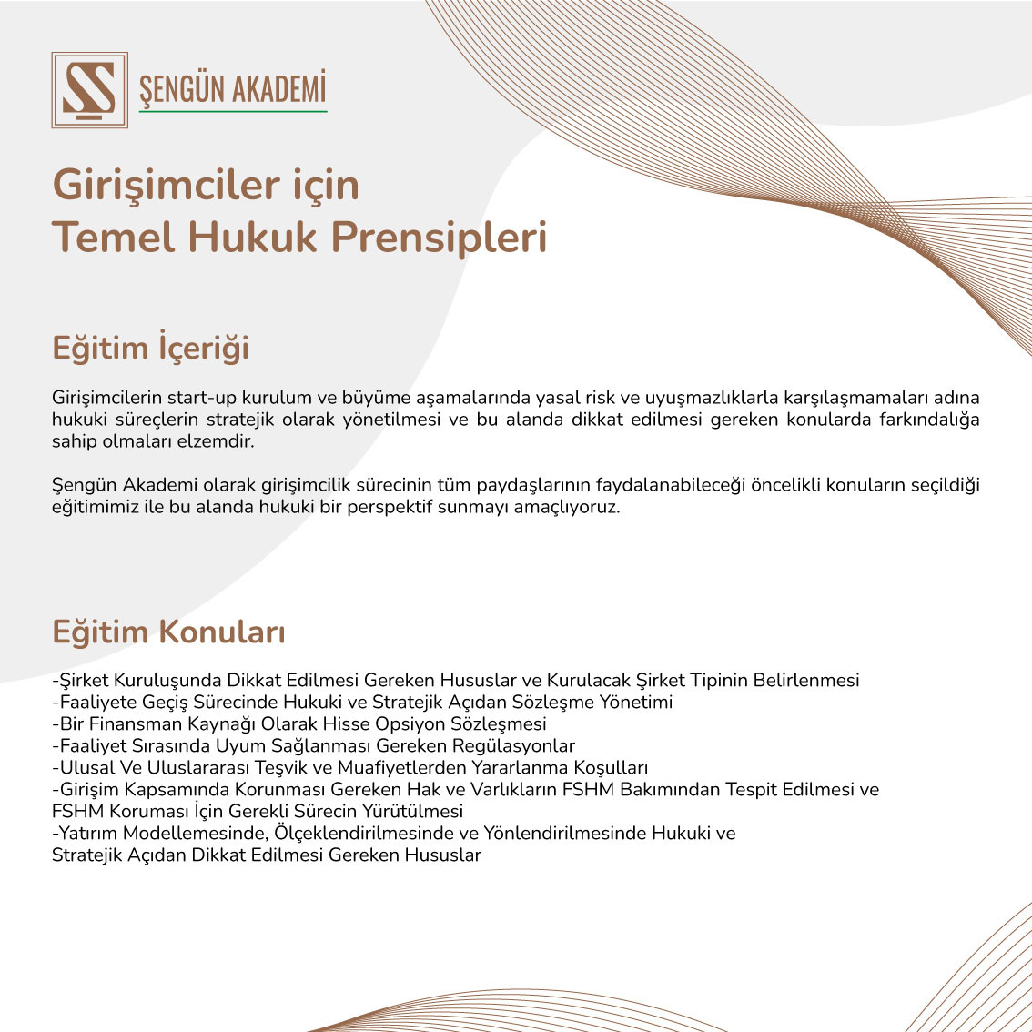 Girişimciler için Temel hukuk Prensipleri